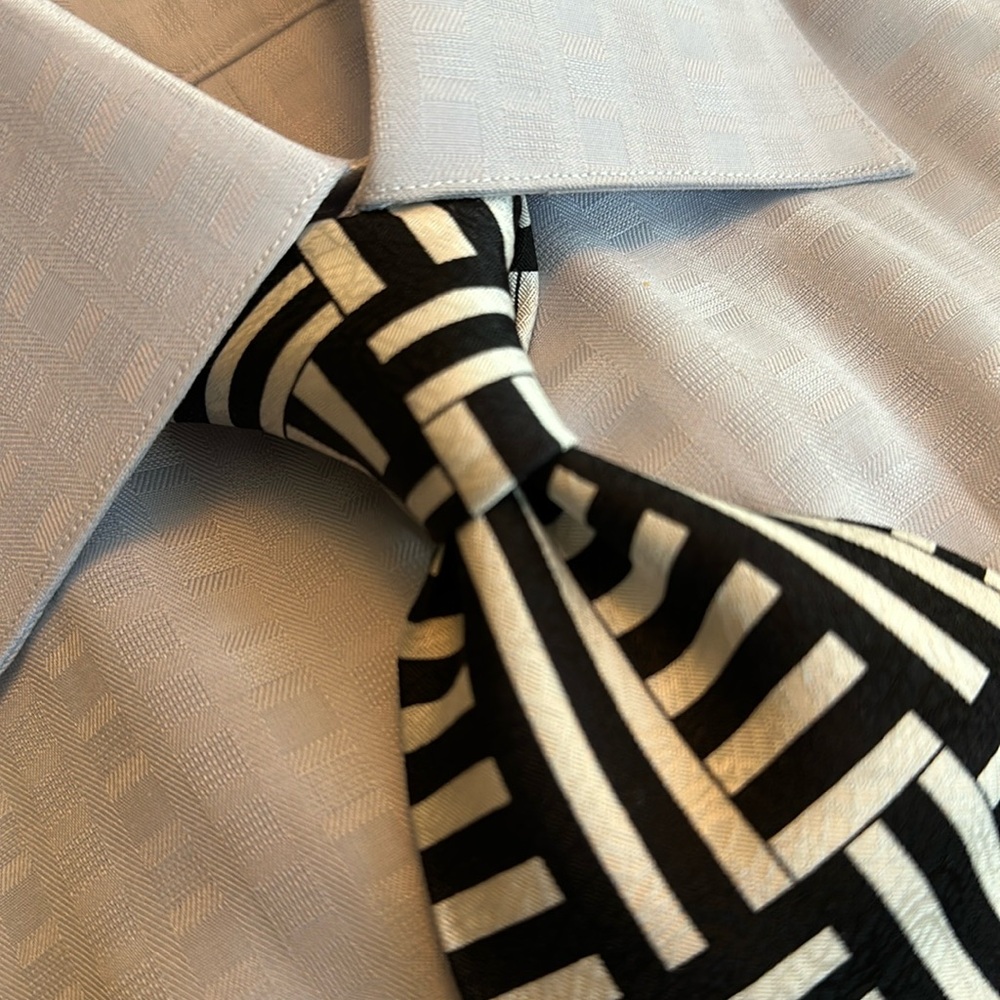 Black and white Tie